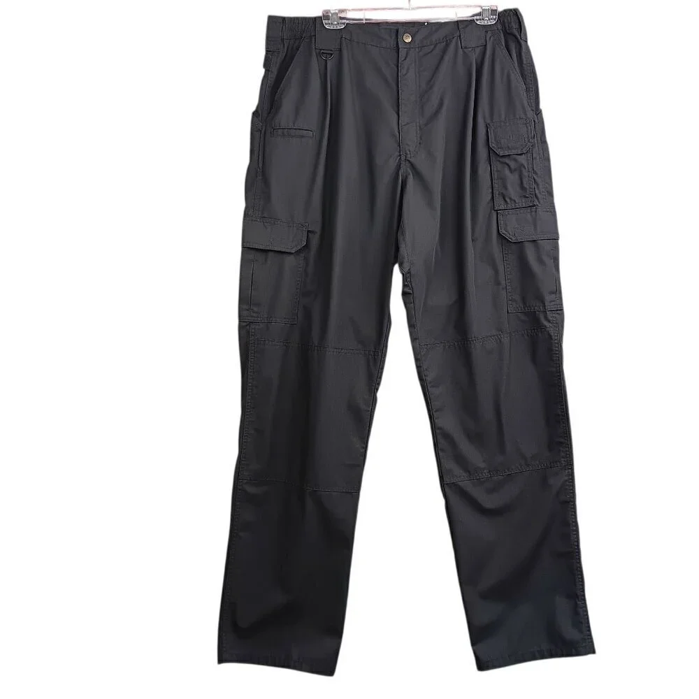 5.11 TACTICAL Pro Pants Men Lightweight Ripstop Cargo Work Pants Sz. 38x36 Black